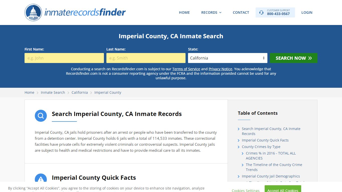 Imperial County, CA Inmate Lookup & Jail Records Online