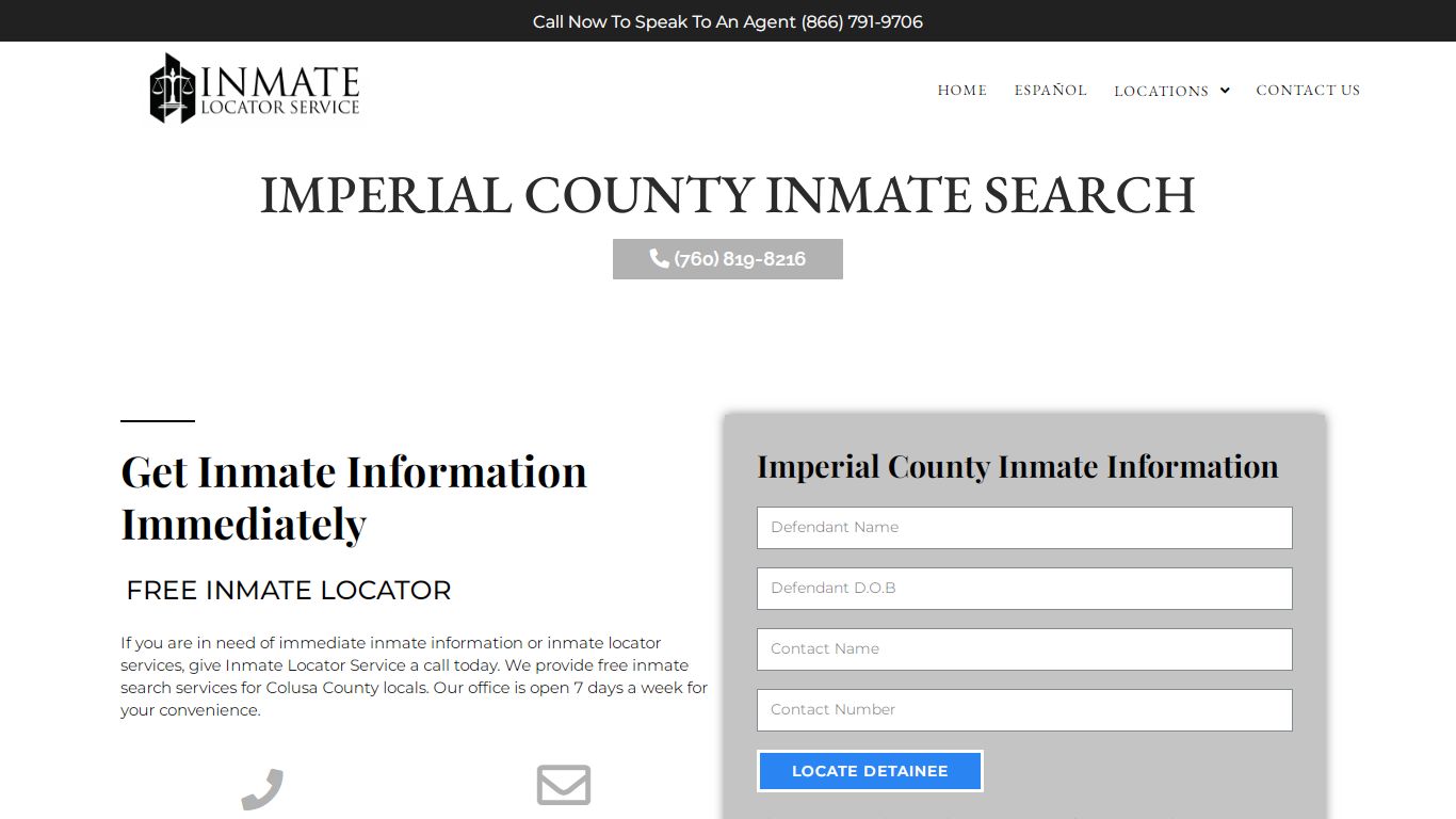 Imperial County - Inmate Locator Service
